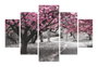 Wallity Cuadro Decorativo de MDF Multicolor de 5 Piezas